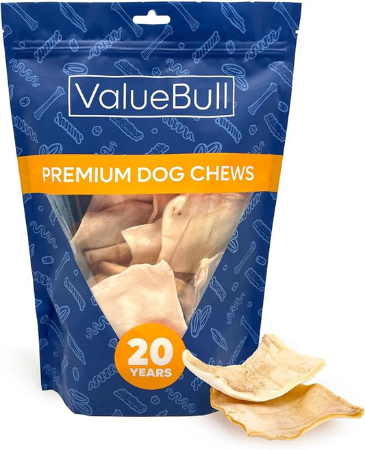 ValueBull USA Rawhide Chips, 1 Pound - Natural & Safe, USA Beef Hide, Long Lasting, Chemical Free, No Artificial Flavors