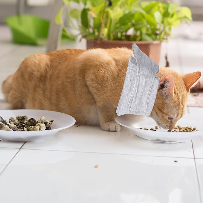 Cat Neck Brace, Adjustable Breathable Elizabethan Collar for Pet After Surgery Recovery Cat Neck Cervical Cone for Small Medium Dogs Puppies Kittens with Neck Circumference 8.2-10.2 Inch (Grey, S)