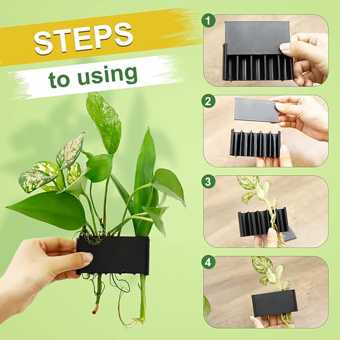 Aquarium Plant Holder for Rimmed Tank, Aquarium Hanging Plant Holder, Plastic Aquatic Plant Pot with 5 Hole, Fish Tank Decorations for Aquatic Plants, 0.5 inch