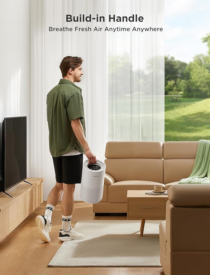 GoveeLife Air Purifiers for Home, Smart Air Purifier for Large Rooms with App & Alexa Control, Detachable Pre-filter, Covers up to 1162ft², Sleep Mode for Pet Hair, Pollen, Dust and Smoke