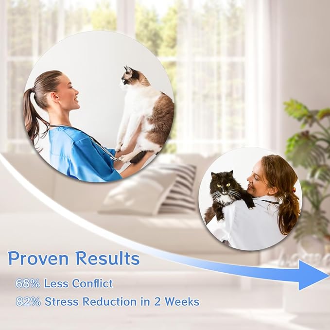 Calming Collar for Cats - 5 Pack, 150-Day Cat Calming Collar, Stress Relief & Anxiety Control for Cats, Calm Collars Cat (3 Blue & 2 Gray)