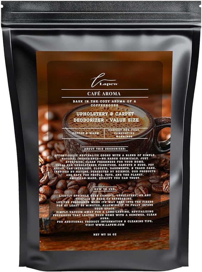 Café Aroma Carpet Freshener Powder Refill 36 oz | Powerful Odor Eliminator for Home | Upholstery Deodorizer | Carpet Deodorizer | Pet Urine | Cat Litter Box