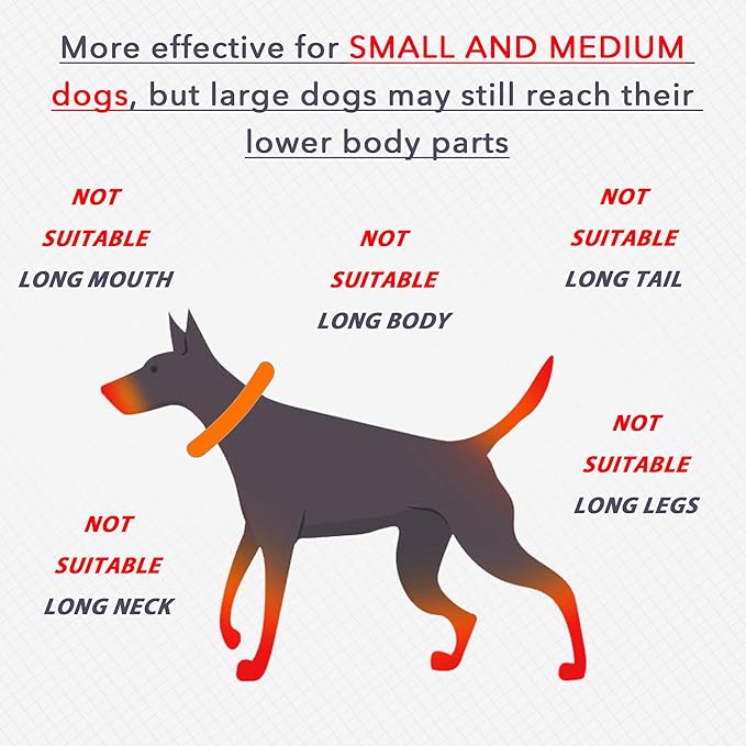 IDOMIK Dog Recovery Collar, Waterproof Soft Dog Cone After Surgery, Comfy Protective Elizabethan Collar Alternative for Dogs Cats, Adjustable Pet Neck Donut Cone Anti-Licking Biting Wounds,Grey,2XL