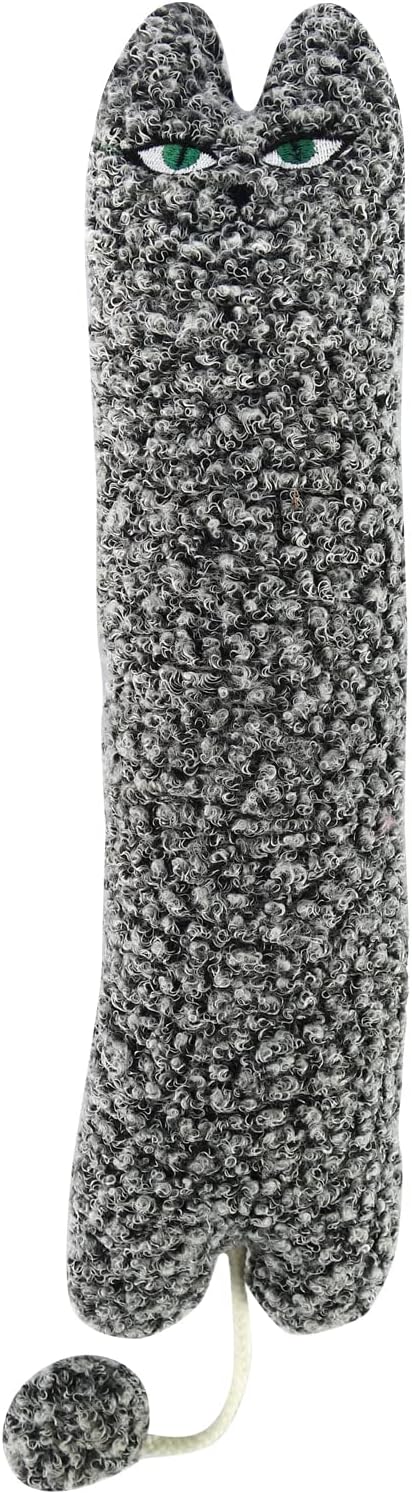TTcat Catnip Silvervine Matatabi Pillow for Cats & Kittens,Cat Kicker Toy,Large Size Cat Pillow Soothing Plush Cat Toy(Grey).