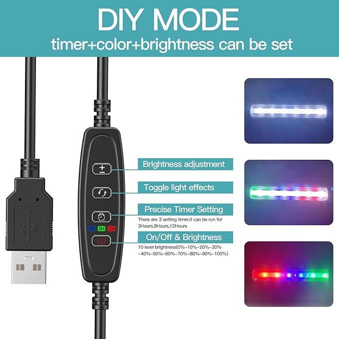 Betta Fish Tank, 2 Gallon Glass Aquarium Starter Kit, Small Fish Tank with Filter and Light.(Black)