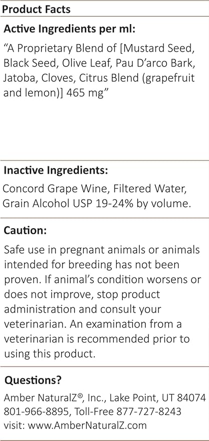 Amber NaturalZ Kochi Free Herbal Supplement for Dogs, Cats, Birds, Guinea Pigs, and Rabbits | Pet Herbal Supplement for Healthy Stool Support | 1 Fluid Ounce Glass Bottle | Manufactured in The USA