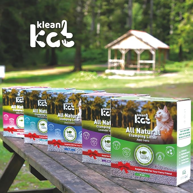 All Natural Clumping Cat Litter – Multiple Scents – Low Dust, Odor Control – (Marseille Soap) 18 lb - Surprise Toy Inside