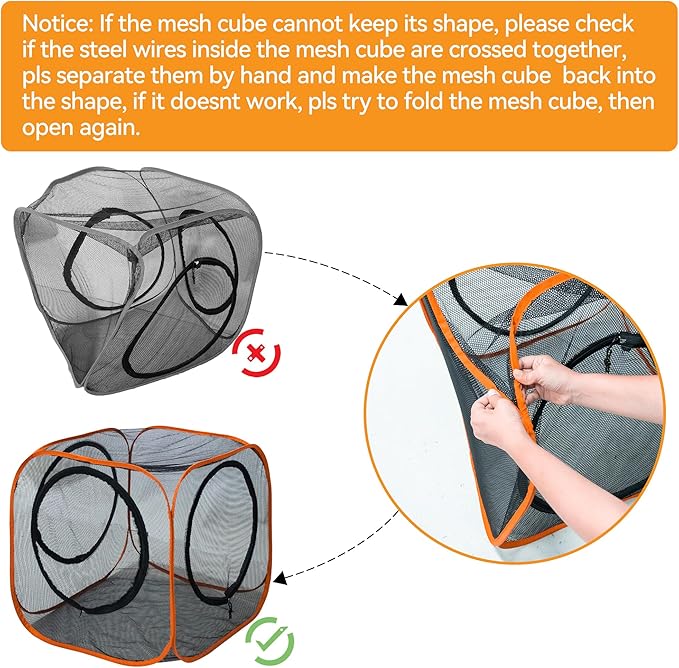 Collapsible Cat Play Tunnel + Cube with Three Ways for Indoor and Outdoor, Cat Enclosure, Tunnel and Tent Connection