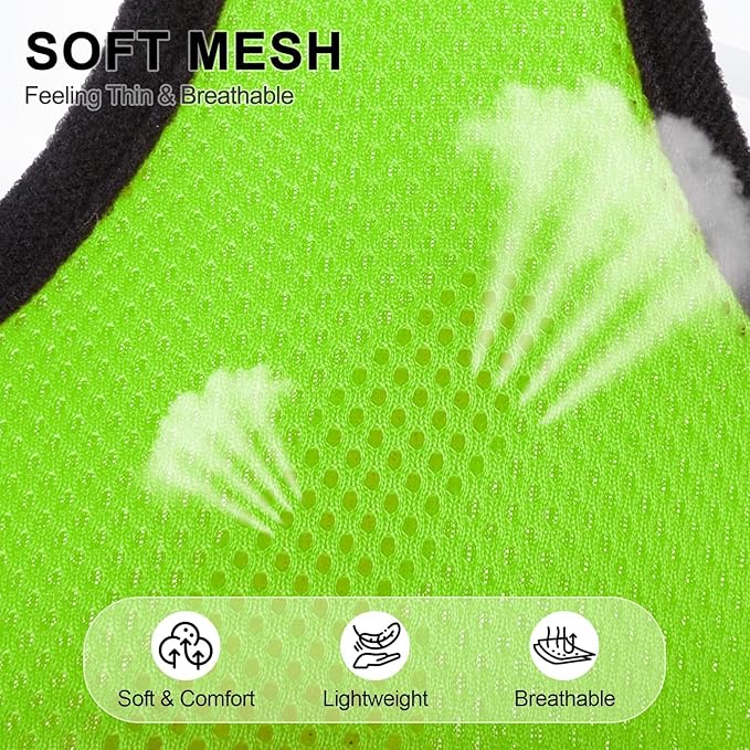 BINGPET No Pull Dog Harness,Soft Mesh Breathable All Weather Vest Harness,Safety Protection Design Durable Adjustable Step-in Easy Walk Dog Harness for Small Medium Large Dogs(Green,M)