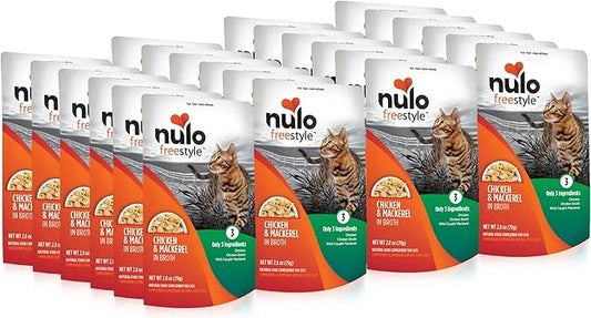 Nulo Freestyle Cat & Kitten Wet Cat Food Pouch, Premium All Natural Grain-Free Soft Cat Food Topper with Amino Acids for Heart Health and High Animal-Based Protein
