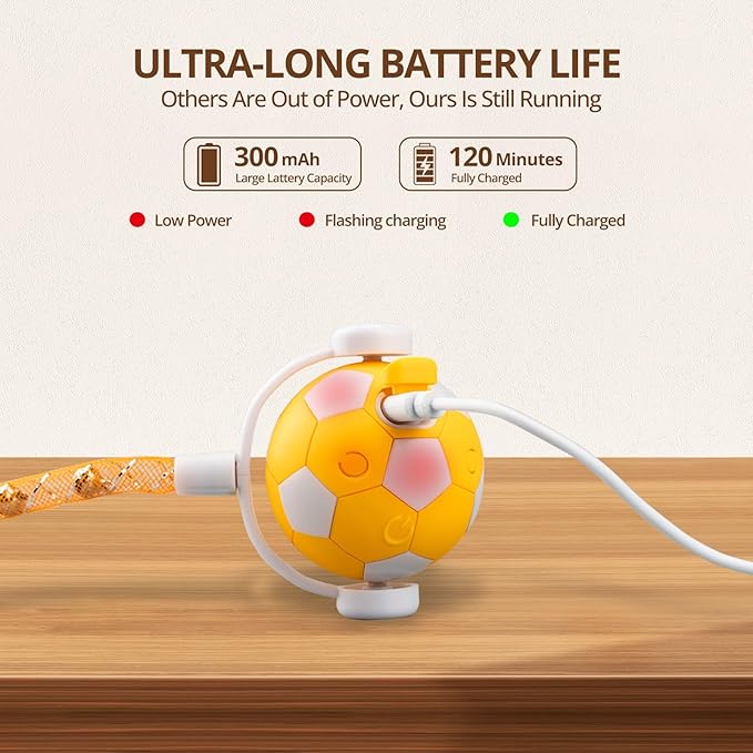 Cat Toy Ball,Interactive Cat Toy Ball with 3 Modes for Indoor Cat,The 2025 Generation Self Moving Cats Toy,Rolling Cats Toy with Feather & Bells for Bored Cats & Small dogs,Touch to Activate (Orange)