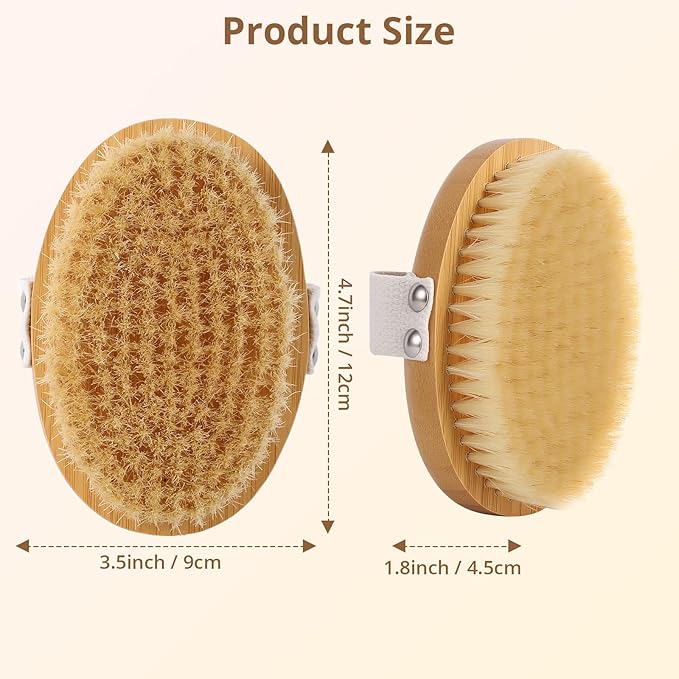 Boar Bristle Cat Brush for Indoor Cats, Cat Hair Brush Gentle Grooming, Reduce Shedding, Soft Hair and Healthy Shine, Bamboo Handheld with Soft Boar Bristles and Band for Short Haired Cats Dogs