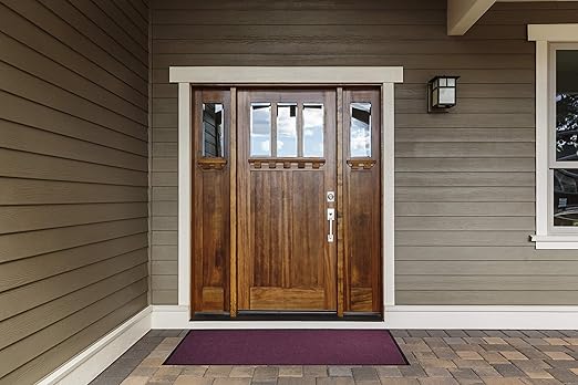 WaterHog Diamond | Commercial-Grade Entrance Mat with Rubber Border – Indoor/Outdoor, Quick Drying, Stain Resistant Door Mat (Evergreen, 4' x 12')