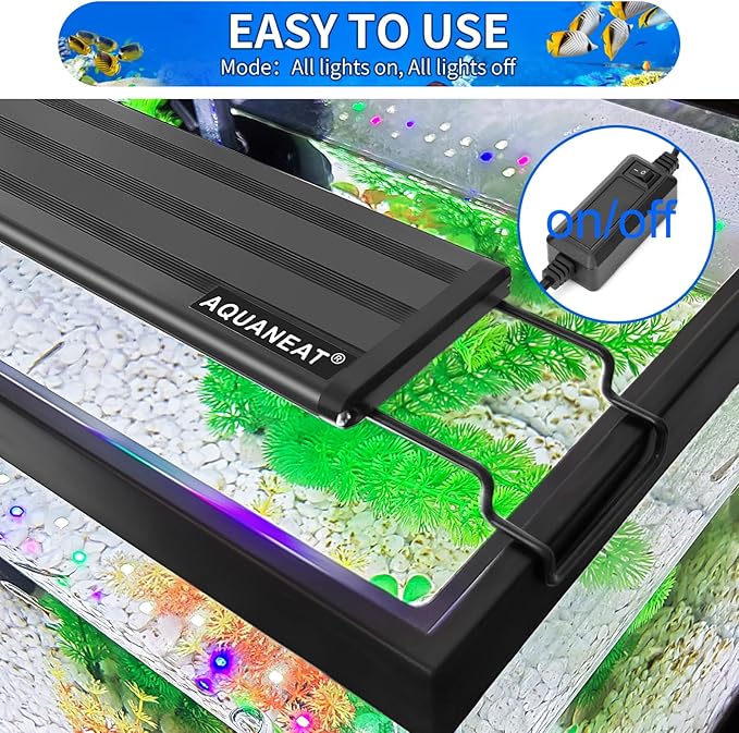 AQUANEAT LED Aquarium Light Full Spectrum for 18 Inch to 24 Inch Fish Tank Light Fresh Water
