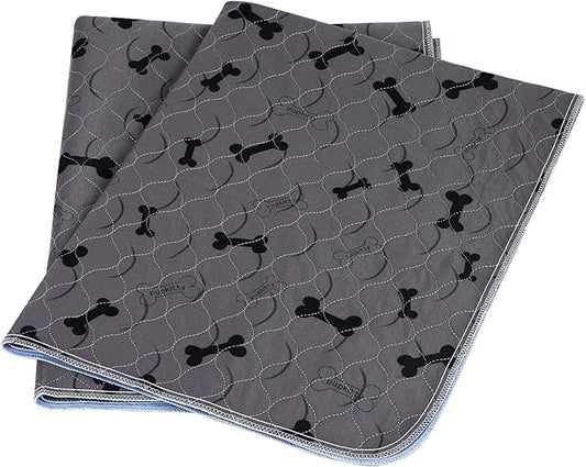 Washable Dog Pee Pads with Free Grooming Gloves,Non Slip Dog Mats with Great Urine Absorption,Reusable Puppy Pee Pads for Whelping,Potty,Training,Playpen