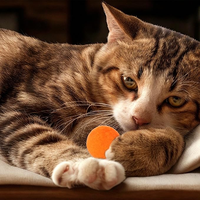 60 Pcs Cat Toy Balls 1-inch Colorful Cat Pom Pom Balls Soft Interactive Cat Balls Cat Play Toy Cat Exercise Toys Cats Interactive Playing Quiet Ball Fuzzy Kitten Ball for Cat Pet