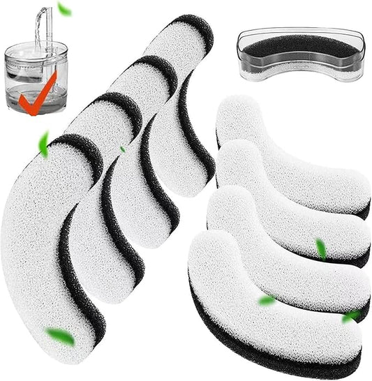 Cat Water Fountain Filters, 8 Pack Pet Fountain Replacement Filters Fit for Clear Cat Fountain Dispenser