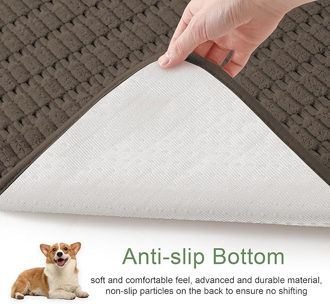 Washable Pee Pads for Dogs, 2 Pack Reusable Puppy Pads Dog Pads, Non-Slip Dog Pee Pads, Leakproof Pet Pee Pads Wee Wee Pads for Dogs. (Coffee, 40"x40"(Pack of 2))