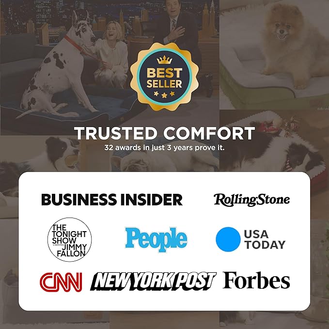 Bedsure XXL Orthopedic Dog Bed for Extra Large Dogs - Waterproof Giant Dog Cat Bed, Comfort Dogs Couch Sofa with Washable Removable Cover, Pet Bed with Nonskid Bottom, Boreal Canopy Green, 52"