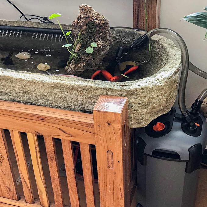 Aquarium Canister Filter with 3 Media Trays Spray Bar External Canister Filter for Large Fish Tank and Aquariums, 1500F - 397GPH