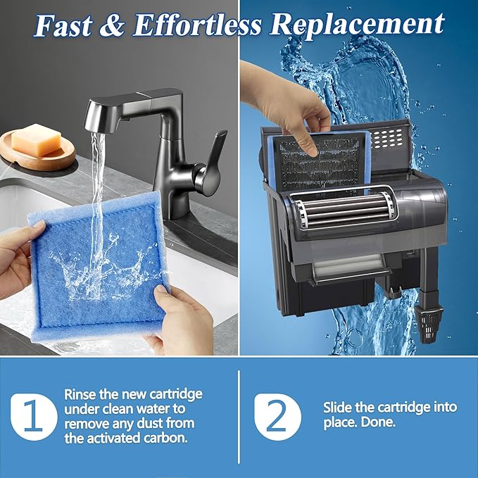 Aquarium Filter Cartridge for Fish Tank: 30-Pack for Rite-Size C & EZ-Change #3 Replacement Cartridge Compatible with Marineland Penguin PRO 275/375 & Original 200/350 & Aqua-Tech Filter 20-40/30-60