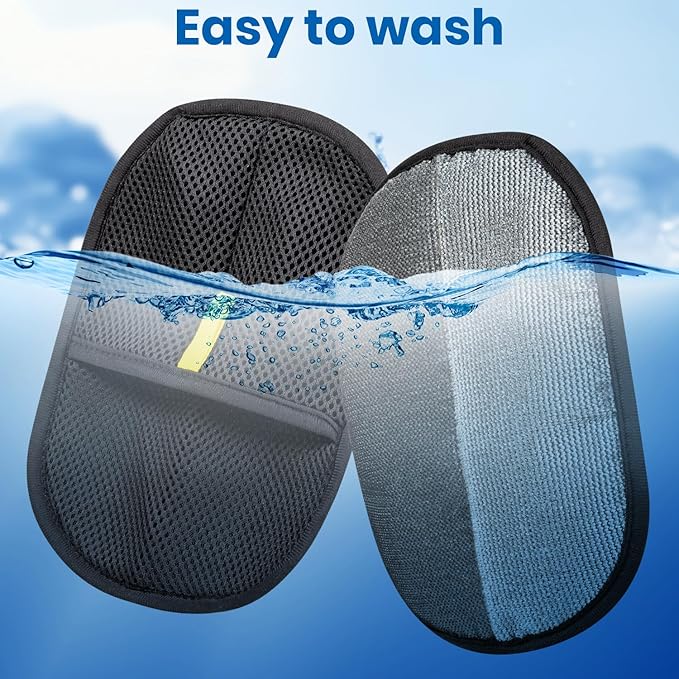 2Pcs Pet Hair Removal Glove, Electrostatic Gloves Pet Hair, Reusable Cat Hair Remover Glove, Upgraded Hair Removal Tool