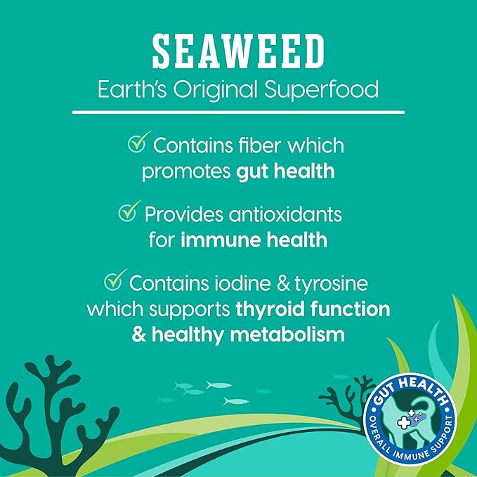 SeaMeal Squeeze Chicken Lickable Cat Treats with Seaweed for Skin & Coat - Wet Cat Treats with Digestive & Immune Health Support - Natural, Holistic, Grain Free (48 Squeezes)