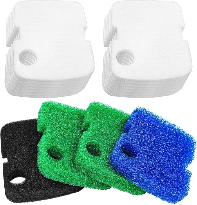 Canister Filter Pads Replacement for Penn Plax Cascade 1000 Canister Filter Aquarium Canister Filter Media Pads Compatible with Cascade 700/1000 CCF2UL/CCF3UL Canister Filter Fish Tank 16 Pack