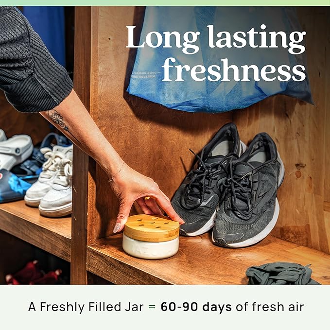 Azuna All-Natural Odor Remover Gel Refill Pouch | Air Purifier with Tea Tree Oil | Plant-Based & Long Lasting | For Pet Odors, Smoke & Strong Odors | Natural Scent, 12 oz