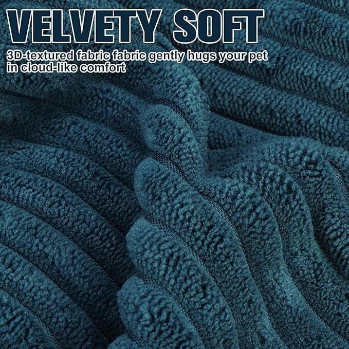 BINGPET Inflatable Dog Cone Collar Alternative After Surgery,Soft Recovery Cone for Dogs to Stop Licking,Protective Neck Donut E Collar Adjustable for Small Medium Large Dogs & Cats(Navy Blue,L)