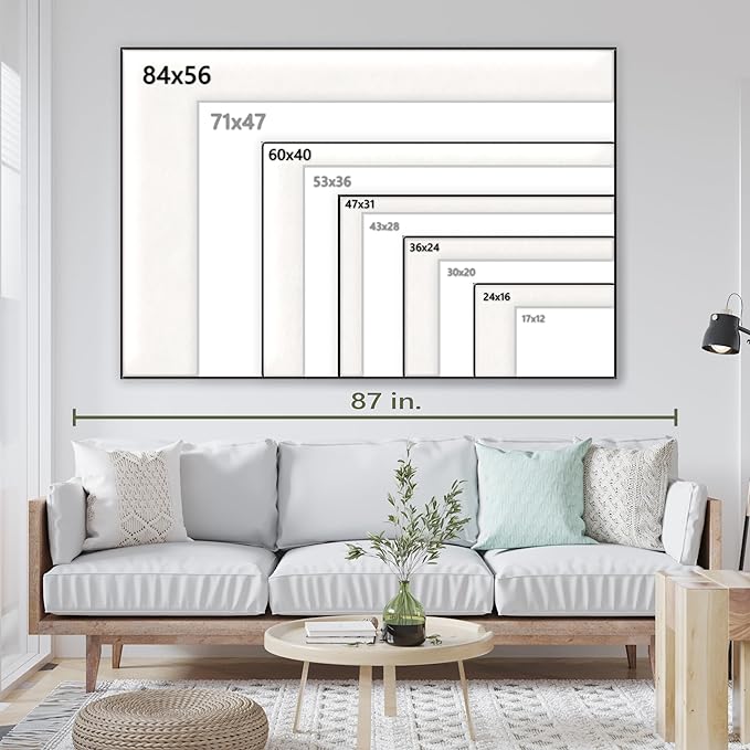 Nature Wall Art Prints - Ocean Forest Mountain Lake Canvas Landscapes - Small to Extra Large Living Room Bedroom Kitchen Bathroom Décor (Sandy Ocean Beach, 47L" x 71W" - 3 panels)