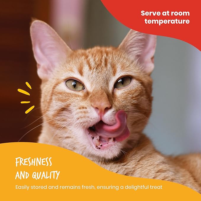 Beefeaters Cat Treats Lickable Puree 1.59oz (12-Pack) – Chicken, Grain-Free, Taurine-Enriched, Ideal for Training & Interactive Feeding