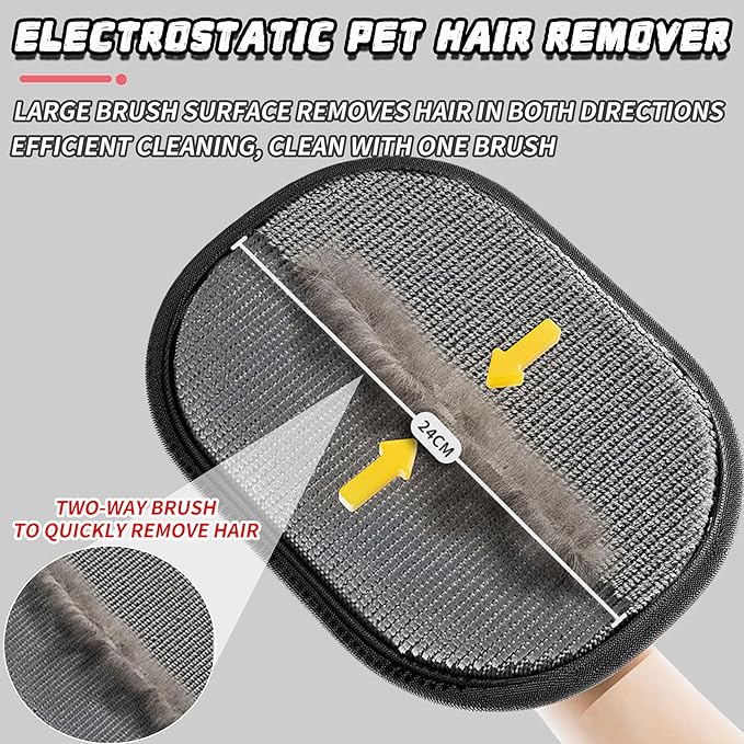 2025 New Pet Hair Removal Glove for Cats & Dogs, Pet Hair Remover Glove (2PCS)