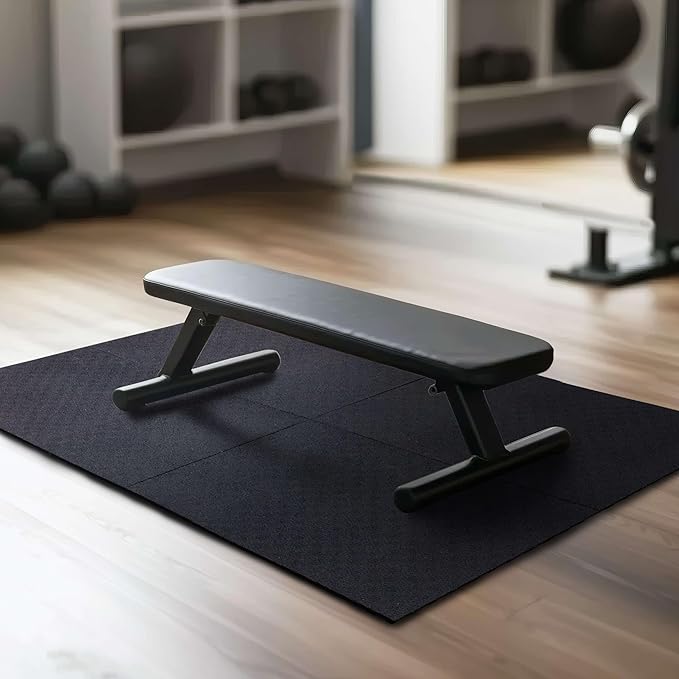 Mohawk Home Heavy Duty Rubber Stall Mat - Gym Floor- Under Dog Crate - All Purpose Utility 2'x3' - 1/2" Thick(Pack of 3)