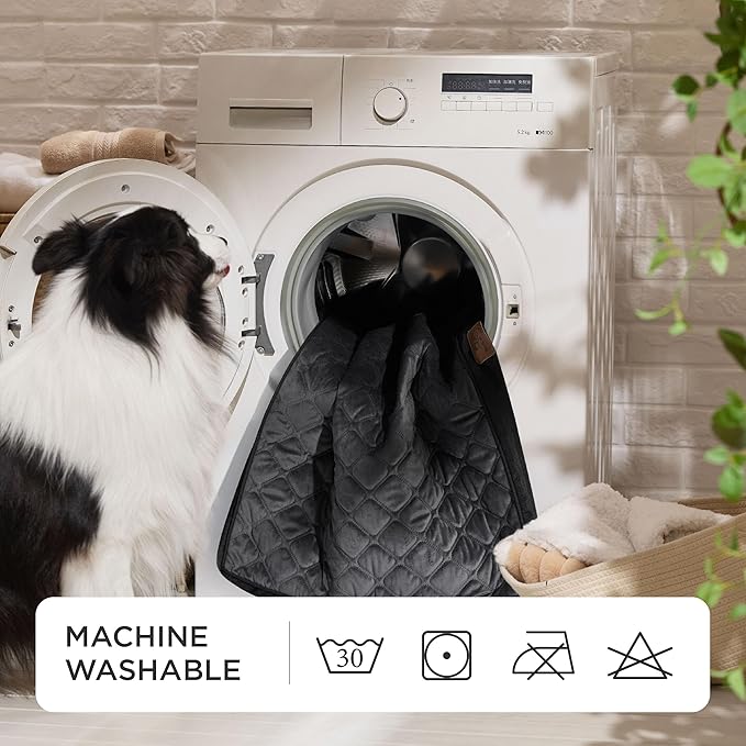 Bedsure Orthopedic Dog Bed for Large Dogs - Thick Flat Memory Foam Pet Mattress with Removable Washable Cover and Egg Crate Foam, Suitable for Pet Up to 65 lbs, 36x27x3.5 Inches, Black