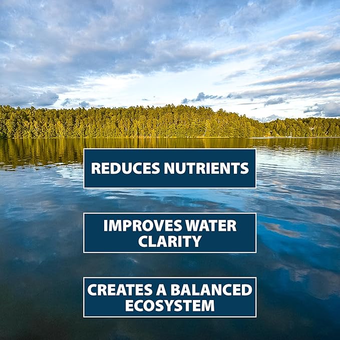 Airmax PondClear Packets, Beneficial Bacteria & Enzyme Clarifier Treatment with Ecoboost PRx, Clear & Clean Pond & Lake Water, Safe for Fish, 24 Count