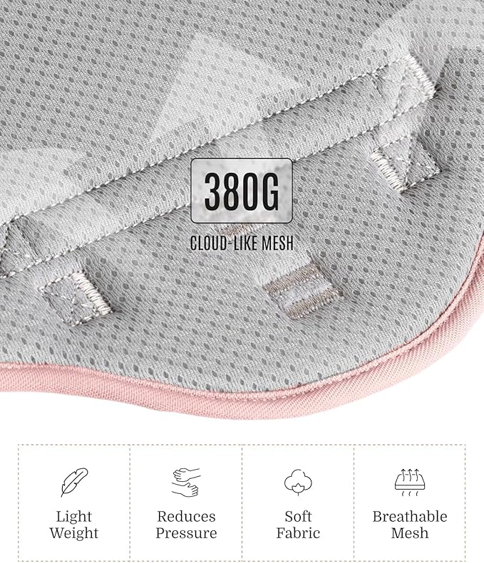 2025 New Edition, Fei & Eve MagEase Dog Harness - 3-Second Magnetic Buckles | 3-Point No-Pull Control | Heavy-Duty 900D Nylon | Dual Safety Handles | Breathable Mesh | Adjustable Fit | Medium, Pink