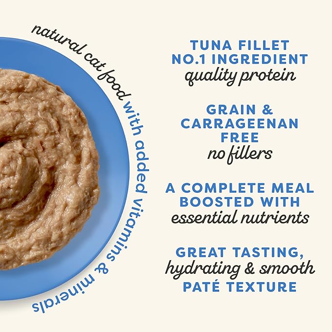 Applaws Vitality Wet Cat Food Paté, Natural Canned Cat Food, Wet Food for Cats with Added Vitamins and Minerals, Grain Free, Carrageenan Free, Fish Variety Selection Paté (12 Count, 5.5 oz Cans)