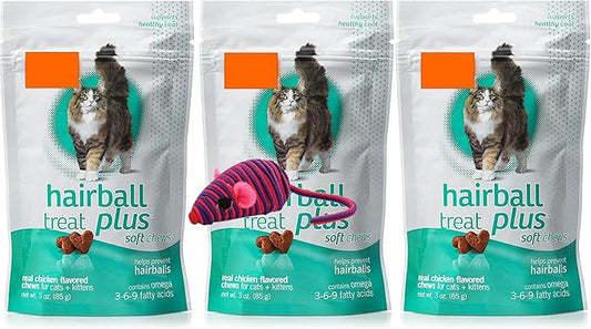 HDP Hairball Remedy Plus Bundle Color:3 Treats/Hypno Mouse