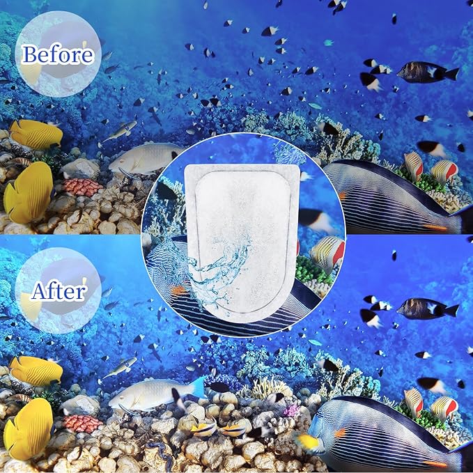 6 Pack Large Replacement Fish Filter Cartridges Aquariums,Carbon Filter Cartridges Compatible with Whisper EX30 EX45 EX70 Filters