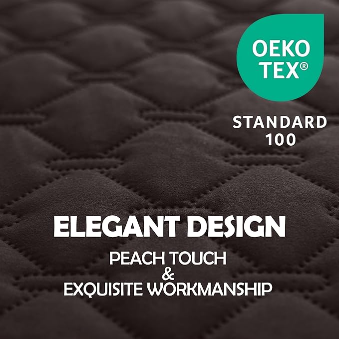 gogobunny 100% Double Sided Waterproof Dog Blanket Soft Pet Bed Cover Reversible Protect Furniture Couch Sofa Car for Puppy Large Dog Cat (Dark Coffee/Light Coffee, 32x53 Inch (Pack of 1))