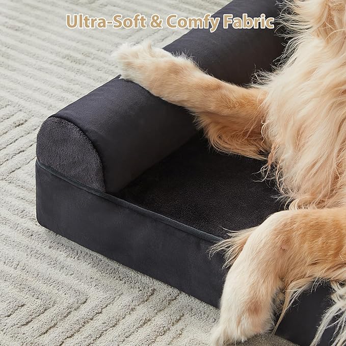BFPETHOME XL Dog Beds for Extra Large Dogs, XL Dog Bed, Extra Large Dogs Bed Washable, Jumbo with Removable Cover, Waterproof Lining and Nonskid Bottom, Egg-Crate Foam Pet Sofa