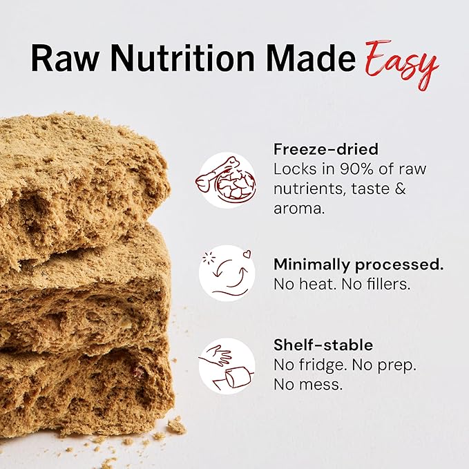 Stella & Chewy's Freeze-Dried Raw Dinner Patties - Turkey Recipe - High Protein Grain-Free Puppy & Dog Food - Perfect For Picky Eaters - 5.5 oz