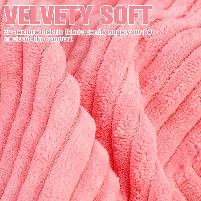 BINGPET Inflatable Dog Cone Collar Alternative After Surgery,Soft Recovery Cone for Dogs to Stop Licking,Protective Neck Donut E Collar Adjustable for Small Medium Large Dogs & Cats(Pink,M)