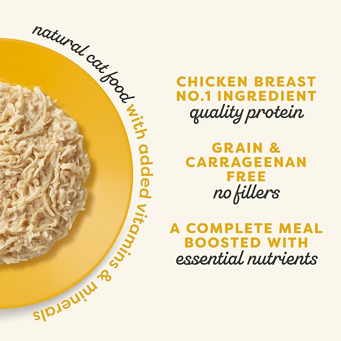 Applaws Vitality Wet Cat Food in Broth, Natural Canned Cat Food, Wet Food for Cats with Added Vitamins and Minerals, Grain Free, Carrageenan Free, Chicken Breast in Broth (24 Count, 5.5oz Cans)