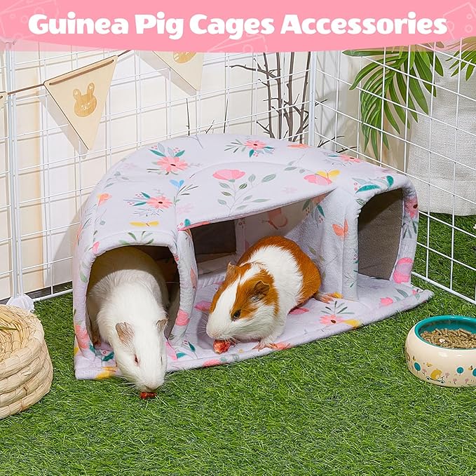 Unicorn Catcher Large Cozy Pet Bed & Tunnel - Warm & Washable, Suitable for Guinea Pigs, Hamsters, Chinchillas & Bunnies