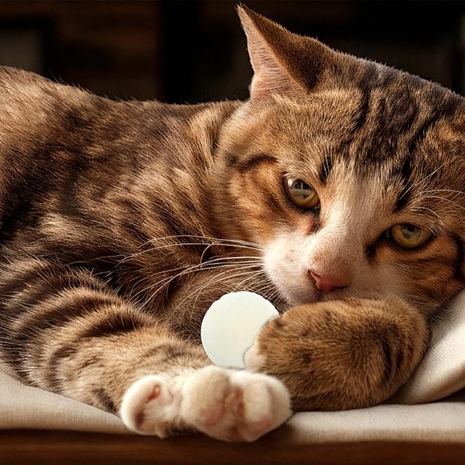 50 Pcs Cat Toy Balls 1.2-inch Colorful Cat Pom Pom Balls Soft Interactive Kitten Ball Cats Exercise Toys Fuzzy Kitten Interactive Playing Quiet Toy for Cats Pet