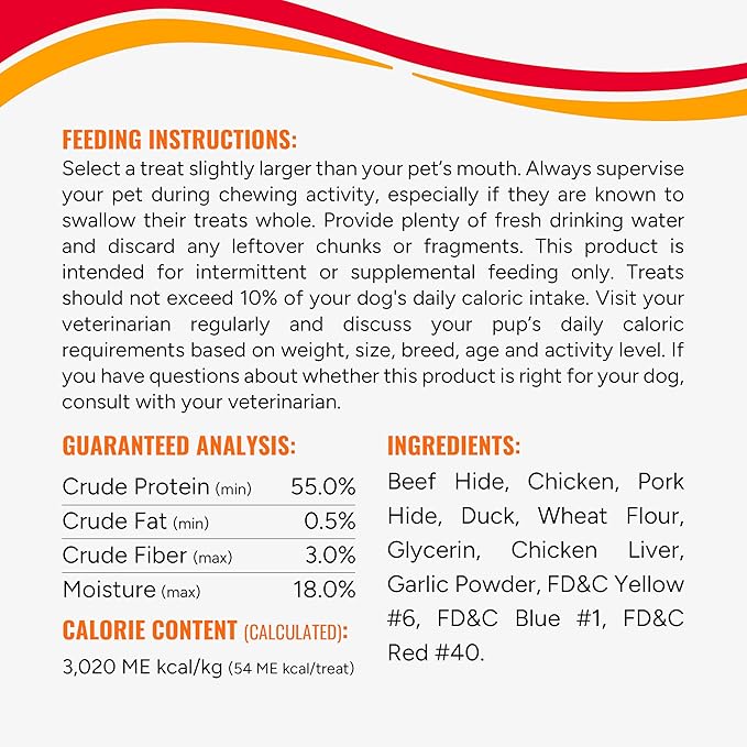 Good'n'Fun Triple Flavored Rawhide Kabobs for Dogs 3 Pound (Pack of 4)