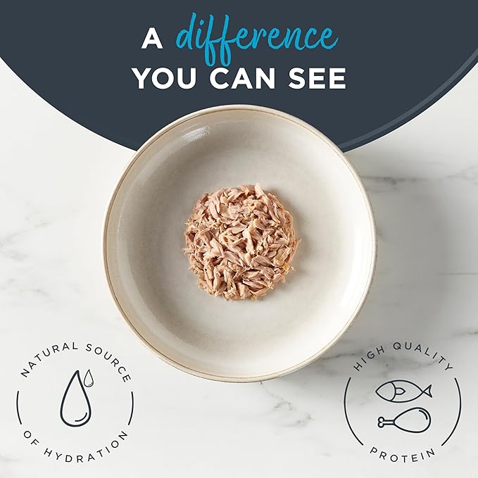 Reveal Natural Wet Canned Cat Food, Limited Ingredient, Grain-Free, Protein with No Artificial Additives, Fish Variety in Broth (12 x 2.47 oz Cans)