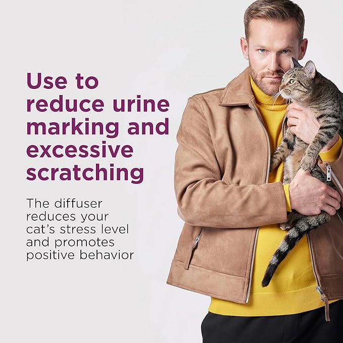 Comfort Zone 3 Pack Cat Calming Diffuser Refills; 30-Day Refills; Pheromones Help Cat Anxiety
